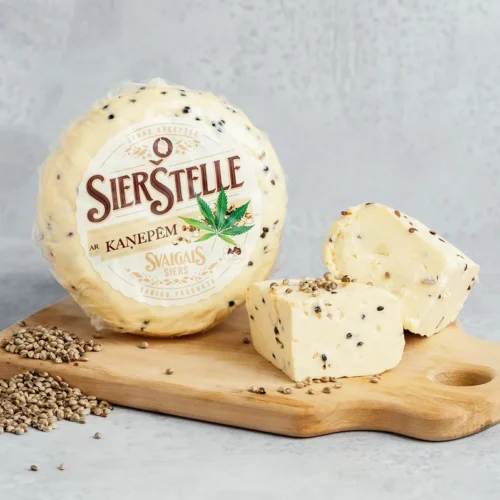 SierŠtelle siers — Ar kaņepēm