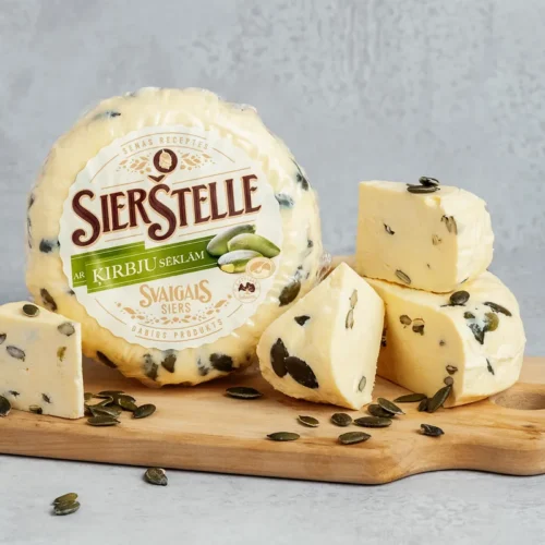 SierŠtelle siers — Ar ķirbju sēklām